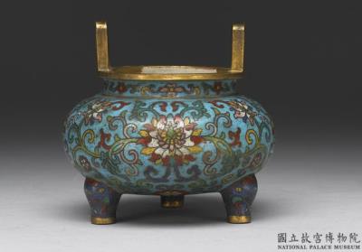 图片[2]-Copper li-type tripod incense burner in cloisonne enamels, Qing dynasty (1644-1911)-China Archive